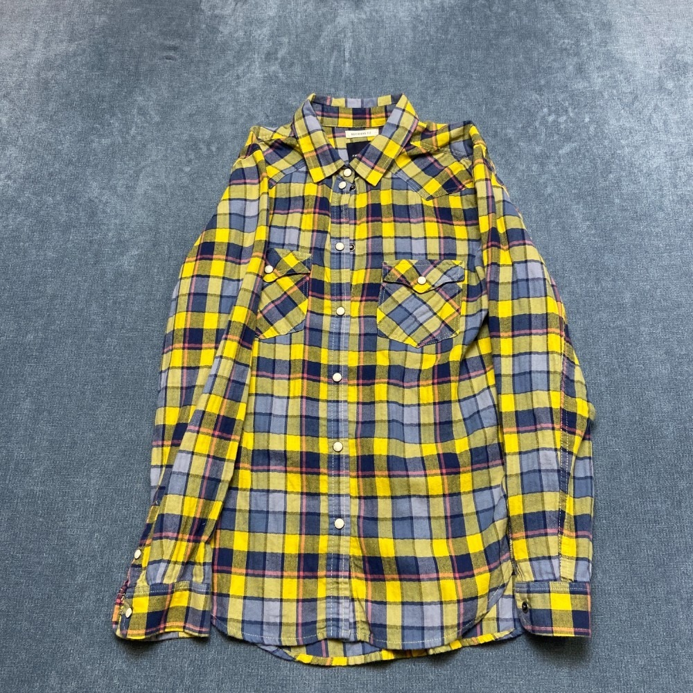 American Eagle Outfitters Boyfriend Fit Western Flannel Shirt Women S Multicolor